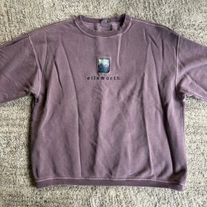 Ellsworth Maine Purple Vintage Crewneck